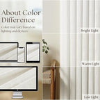 Beige White Pinch Pleated Extra Wide Curtain Panels 90 Inches Long 100 Wide - Image 6