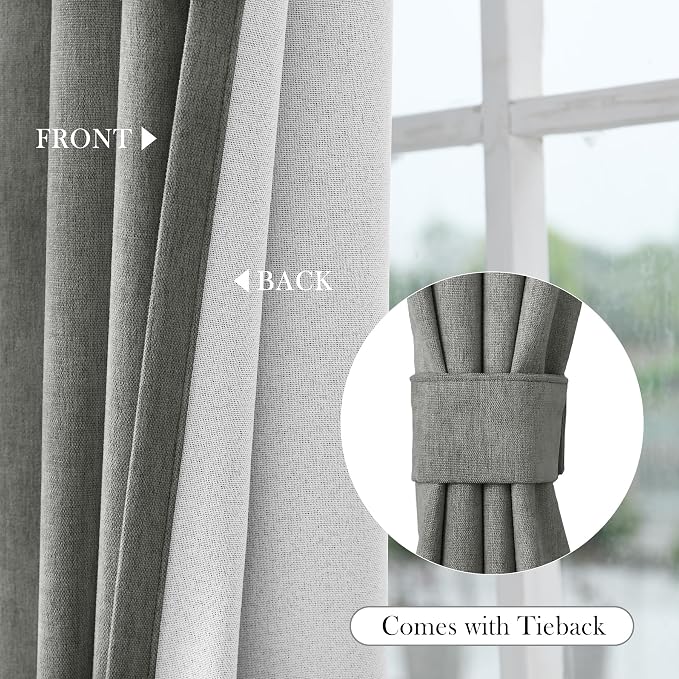 Macochico 100% Blackout Chenille Curtains - Image 6