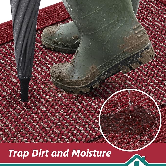 BEQHAUSE Indoor Door Mat 36" x 60", Dirt Trapper Door Mats Non-Slip Entryway - Image 3