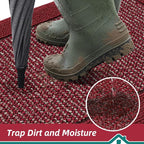 BEQHAUSE Indoor Door Mat 24" x 60", Dirt Trapper Door Mats Non-Slip Entryway - Image 3
