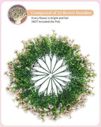 JAKY-Global Faux Flowers for Outdoor Planters 16 Bundles UV Resistant - Image 3