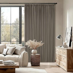 Desert Taupe Pinch Pleated Blackout Curtains 108 Inches Long by Twodrapes