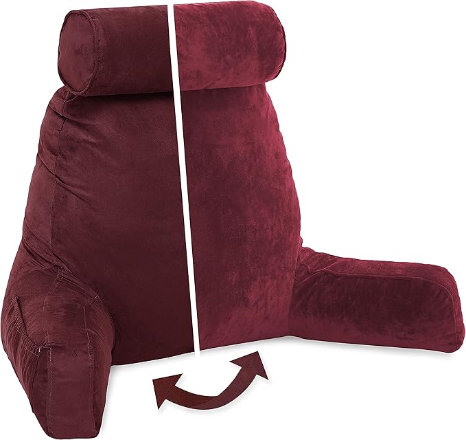 Husband Pillow XXL Aspen Edition, Adult Reading Sit Up Bed Rest Pillow by HusbandPillow