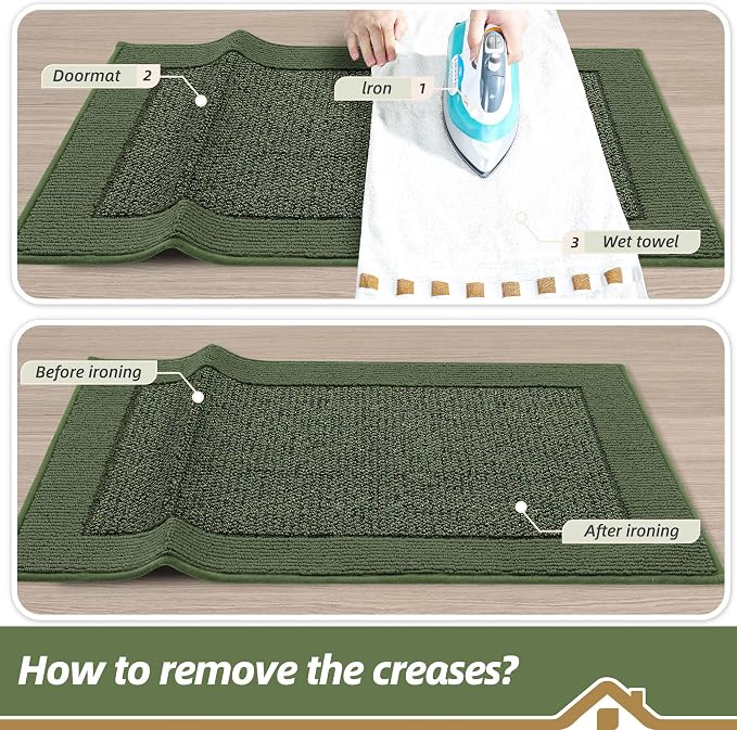 BEQHAUSE Indoor Door Mat 20" x 32", Dirt Trapper Door Mats Non-Slip Entryway - Image 9
