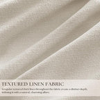 Pinch Pleated Blackout 102 Inch Curtains 70 Inch Wide Linen Dual Layer - Image 2