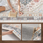 zesthome 8x10 Area Rugs for Living Room, Non-Slip Backing Washable Rugs - Image 6