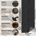 Ottomanson Commercial Scrape Rib Entry Mat – Heavy Duty Ribbed Floor Mat - Image 3