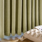 jinchan Chenille Blackout Curtains 96 Inches Long 2 Panels Sage Green Thermal - Image 9