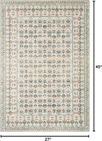 Loloi Rifle Paper Co. Eden Collection EDE-03 Lattice Ivory 2'-3" x 3'-9" Accent - Image 2