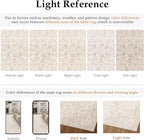 Beige Area Rug 5x7 Machine Washable Vintage Living Room Distressed Non Slip - Image 8