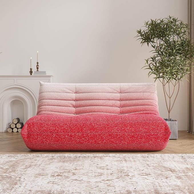 Bean Bag Chair, Loveseat Fireside Chair Bean Bag Sofa Large Bean Bag Chair - Image 4