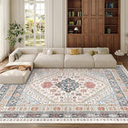 zesthome 8x10 Area Rugs for Living Room, Non-Slip Backing Washable Rugs by Zesthome