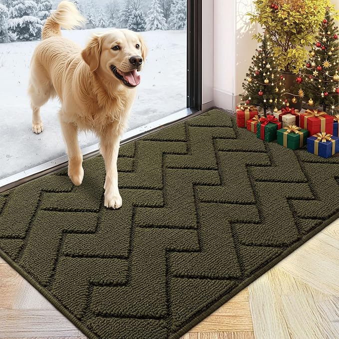 hicorfe Front Door Mat Outside Entrance, Stain and Fade Resistant, Non Slip by Hicorfe