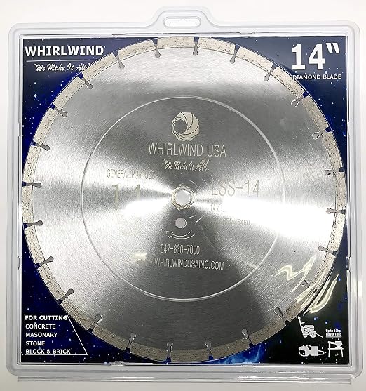 LSS 14 Inch Diamond Saw Blade, Dry or Wet Cutting Concrete Saw Blades - Image 8