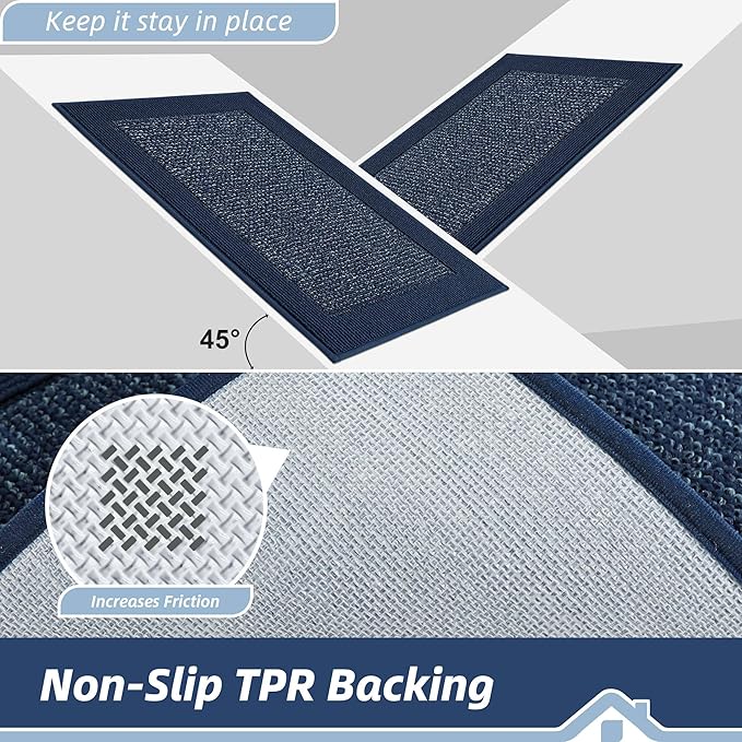 BEQHAUSE Indoor Door Mat 24" x 36", Dirt Trapper Door Mats Non-Slip Entryway - Image 4