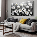 Prepeyssee Black and White Botanical Wall Art floral wall decor by Prepeyssee