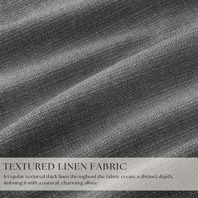 Charcoal Grey 120 Inch Blackout Pinch Pleated Curtains 2 Panel Set - Image 3