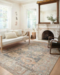 Loloi Margot Collection MAT-03 Ocean/Spice 5'-0" x 7'-6" Area Rug feat. by Loloi