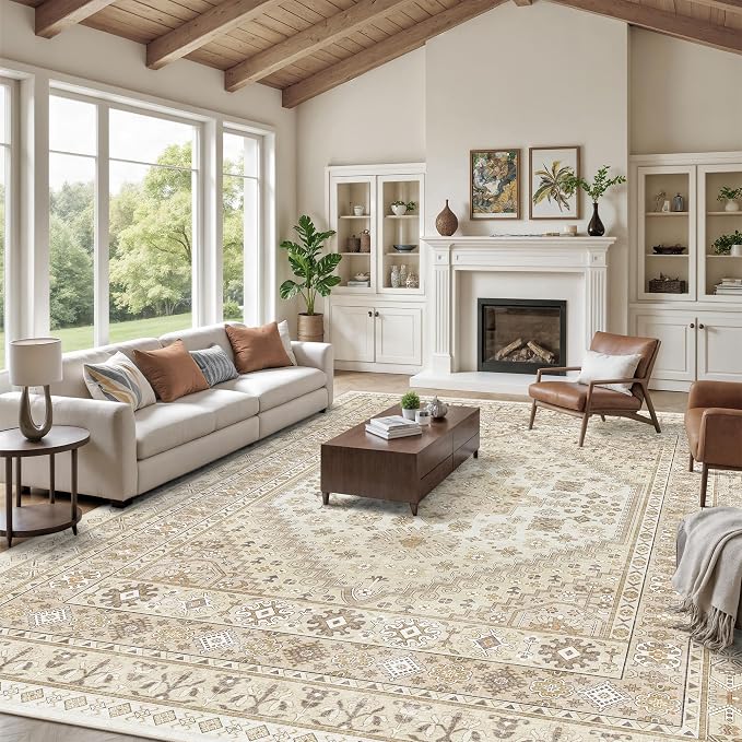 zesthome 12x15 Area Rugs, Large Washable Rug, Ultra-Thin Stain Resistant Rugs - Image 3