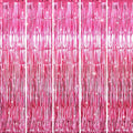 GOER 3.2 ft x 8.2 ft Metallic Tinsel Foil Fringe Curtains Party Photo Backdrop by GOER