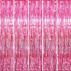 GOER 3.2 ft x 8.2 ft Metallic Tinsel Foil Fringe Curtains Party Photo Backdrop by GOER