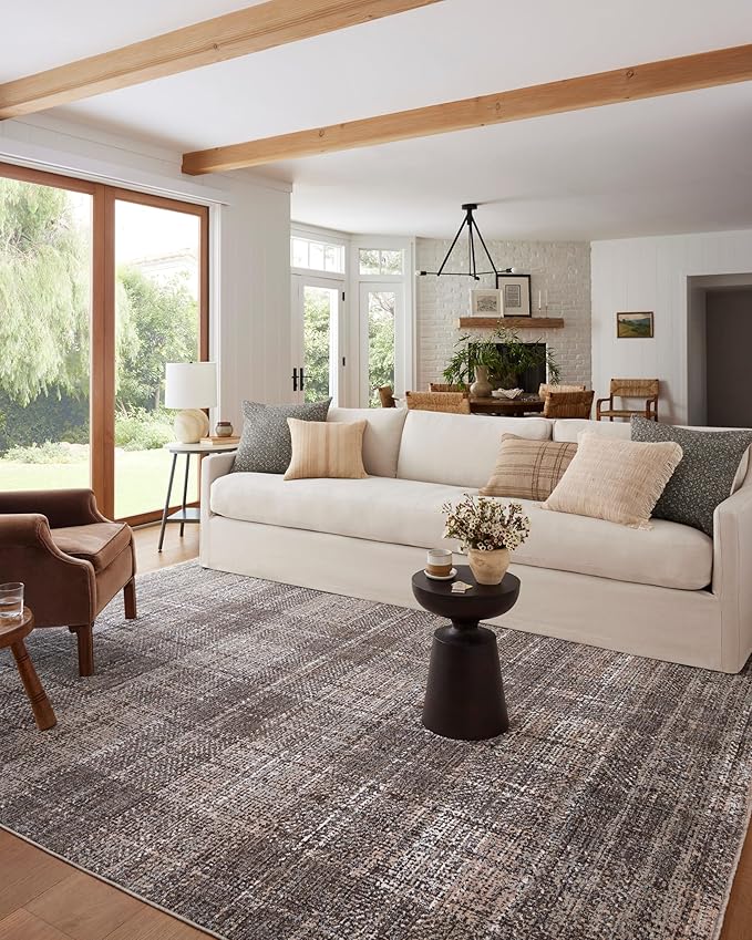 Loloi Angela Rose Ember Collection EMB-05 Graphite/Multi 9'-6" x 13'-1" Area Rug by Loloi