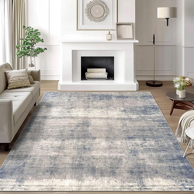 5x7 Area Rugs - Ultra-Thin Washable Rug - Modern Abstract Style - Image 3