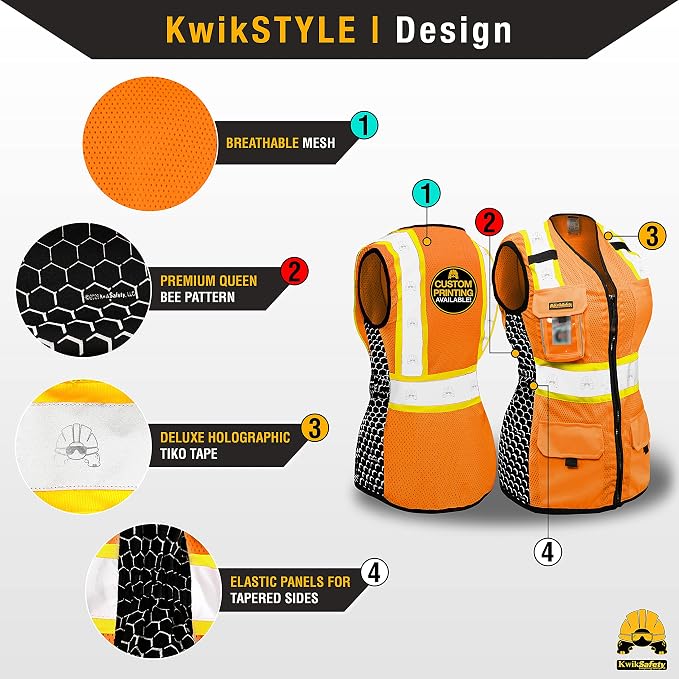 KwikSafety - Charlotte, NC - FIRST LADY Safety Vest - Image 3