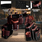 FUERI Tool Belt With Suspender Men Carpenter Pouches Construction Bags - Image 5