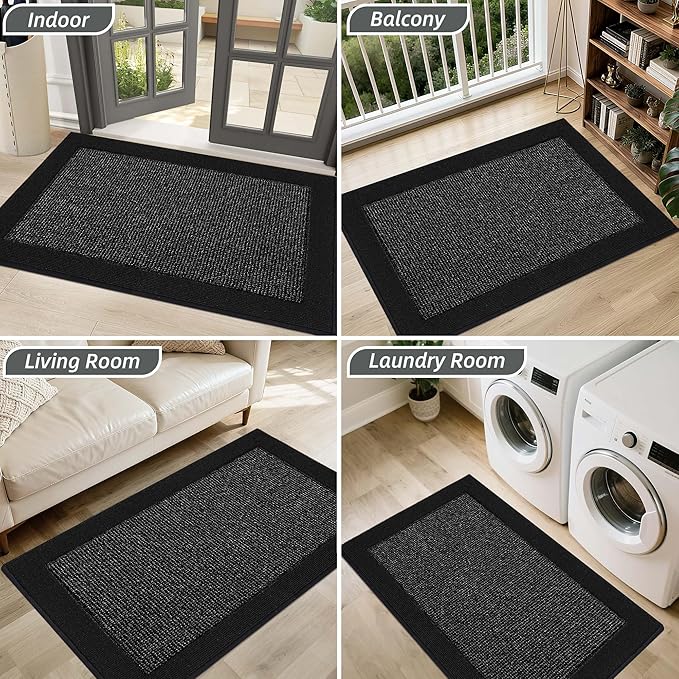 BEQHAUSE Indoor Door Mat 24" x 36", Dirt Trapper Door Mats Non-Slip Entryway - Image 8