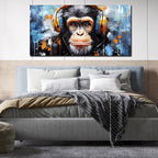 ENTANUB Monkey Wall Art for Living Room, Animal Canvas Print Painting for - Image 3