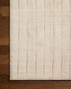 Loloi Chris Loves Julia Calvin Collection CLV-02 Ivory/Oatmeal 5'-3" x 5'-3" - Image 7