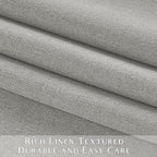 ChrisDowa 100% Blackout Light Grey Solid Curtains 96 Inches Long 2 Panels - Image 6