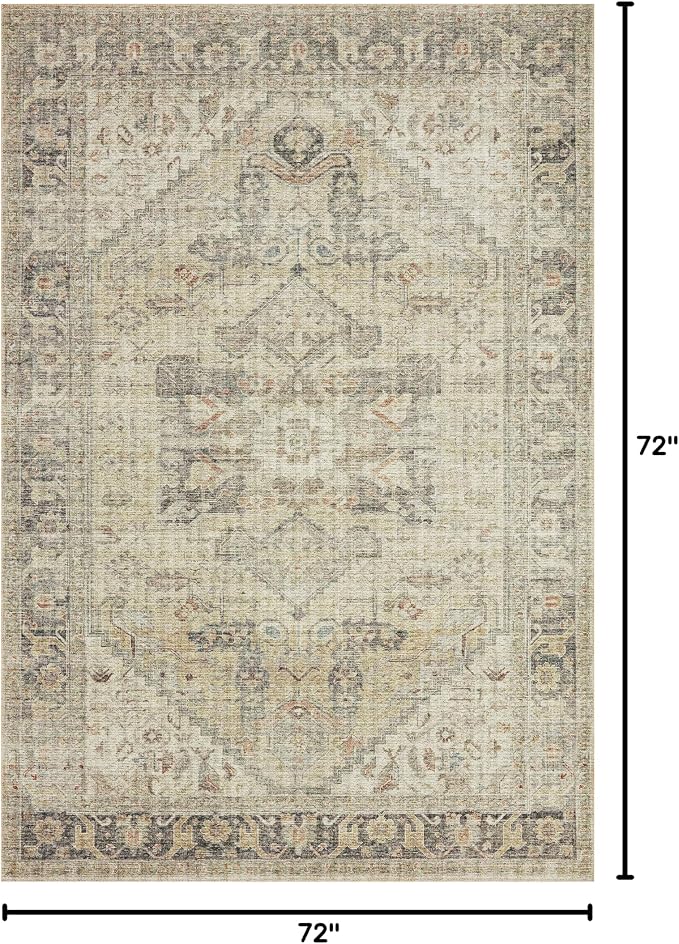 Loloi Skye Collection SKY-13 Natural/Sand 6'-0" x 6'-0" Round Area Rug - Image 2