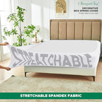 Biscaynebay Decorative Box Spring Cover Full & Full XL Size, Easy Fit Wrinkle & - Image 2