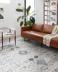 Loloi II Skye Collection SKY-02 Silver/Grey 5'-0" x 7'-6" Area Rug by Loloi