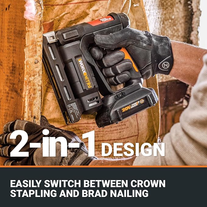 Worx Nitro WX843L 20V Power Share 3/8" Cordless Crown Stapler - Image 3