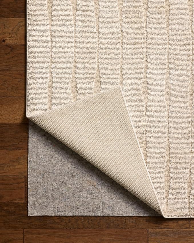Loloi Chris Loves Julia Calvin Collection CLV-02 Ivory/Oatmeal 3'-6" x 5'-6" - Image 8
