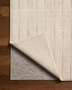 Loloi Chris Loves Julia Calvin Collection CLV-02 Ivory/Oatmeal 3'-6" x 5'-6" - Image 8