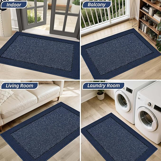 BEQHAUSE Indoor Door Mat 24" x 36", Dirt Trapper Door Mats Non-Slip Entryway - Image 8