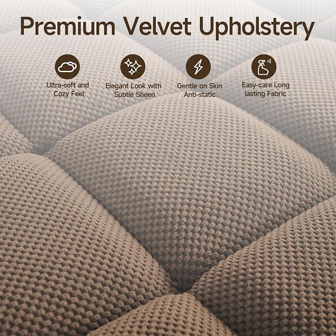 41.7" Chaise Lounge Chair Indoor, Oversized Boucle Upholstered Sofa Bed - Image 8