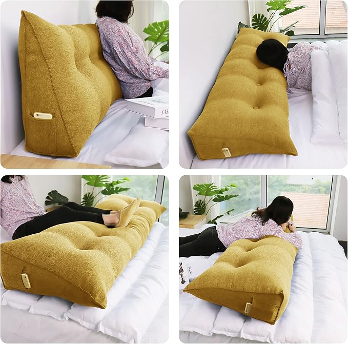 homecozy Wedge Headboard Pillow Dorm Room Reading Pillow Back Support - Image 3