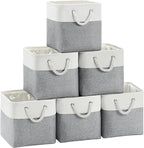 Fabric Cubes Storage Basket, 6 Pack 11x11 in by FinishingBo