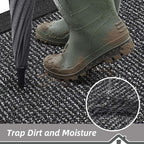 BEQHAUSE Indoor Door Mat 20" x 32", Dirt Trapper Door Mats Non-Slip Entryway - Image 3