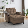 41.7" Chaise Lounge Chair Indoor, Oversized Boucle Upholstered Sofa Bed by Unknown
