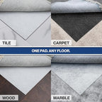 5' x 7' Non-Slip Rug Pad, Reversible Gripper, Non Skid Pads - Image 6
