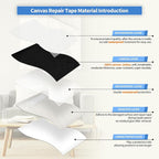 KING MOUNTAIN Canvas Repair Patch 16×30 Inch Self-Adhesive Waterproof Fabric - Image 3