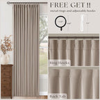 70 Inch Wide Blackout Curtains 84 Inches Long Memory Trained Pinch Pleated Room - Image 4