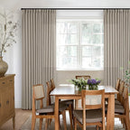Taupe Burlywood Pinch Pleated Linen Curtains 96 Inches Long - Image 6