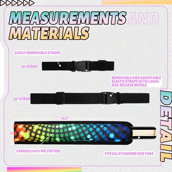 Summer Rave Fan Thigh Holster Rave Fan Holder Folding Hand Pouch Foldable - Image 3